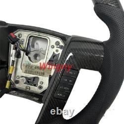 Real Carbon Fiber Steering Wheel for Ford F150 F250 V8 2010-2014+Button cover