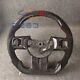 Real Carbon Fiber Steering Wheel red stripe For Jeep JK Wrangler 2011-2017