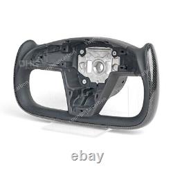 Real Carbon Fiber Yoke Steering Wheel For Tesla Model S Steering Wheel 2014-2021