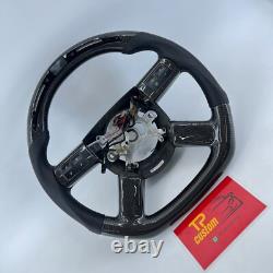 Real LED Carbon Fiber Steering Wheel Dodge Charger Challenger 2005-2010 Chrysler