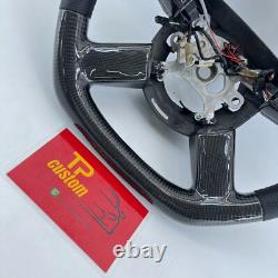 Real LED Carbon Fiber Steering Wheel Dodge Charger Challenger 2005-2010 Chrysler