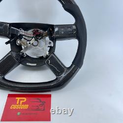 Real LED Carbon Fiber Steering Wheel Dodge Charger Challenger 2005-2010 Chrysler