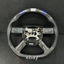 Real LED Carbon Fiber Steering Wheel Dodge Charger Challenger 2005-2010 Chrysler