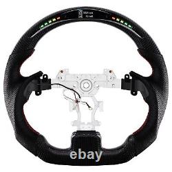 Real LED Carbon Fiber Steering Wheel For Infiniti G37 2009-2013