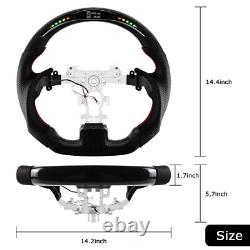 Real LED Carbon Fiber Steering Wheel For Infiniti G37 2009-2013