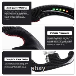 Real LED Carbon Fiber Steering Wheel For Infiniti G37 2009-2013