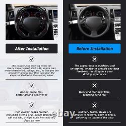 Real LED Carbon Fiber Steering Wheel For Infiniti G37 2009-2013