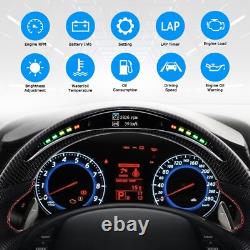 Real LED Carbon Fiber Steering Wheel For Infiniti G37 2009-2013