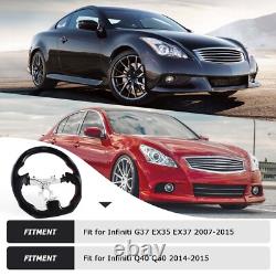 Real LED Carbon Fiber Steering Wheel For Infiniti G37 2009-2013