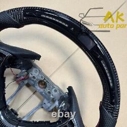 Real LED Carbon Sports Fiber Steering Wheel fit For Acura TL ILX ZDX 2009-2022
