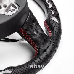 Real carbon fiber Customized Sport LED Steering Wheel 2018-21 RS S A 6 7 Q5 Q8