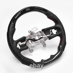 Real carbon fiber Flat Customized Sport LED Steering Wheel 2018-2021 Wrangler