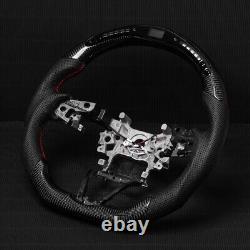 Real carbon fiber Flat Customized Sport LED Steering Wheel 2018-23 Accord