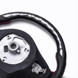 Real carbon fiber Flat Customized Sport LED Steering Wheel for 2019-2024 Supra