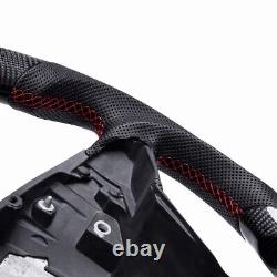 Real carbon fiber Flat Customized Sport No Heated LED Steering Wheel Model X S