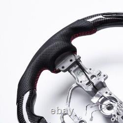 Real carbon fiber Flat Customized Sport No Heated Steering Wheel 13-19 IS 250 35