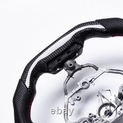 Real carbon fiber Flat Customized Sport Steering Wheel 13-19 IS 250 35 WithHeated