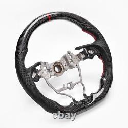 Real carbon fiber Flat Customized Sport Steering Wheel 2018-23 Camry Avalon RAV4