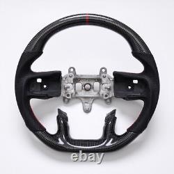 Real carbon fiber Flat Customized Sport Steering Wheel 2019-2022 RAM 1500 2500