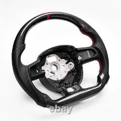 Real carbon fiber Flat Customized Sport Steering Wheel Audi A4 A5 2004-2012
