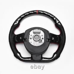 Real carbon fiber Flat Customized Sport Steering Wheel Audi A4 A5 2004-2012