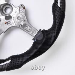 Real carbon fiber Flat Customized Sport Steering Wheel BMW F10 528I No heated