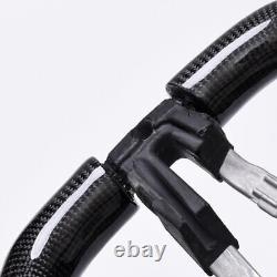 Real carbon fiber Flat Customized Sport Steering Wheel BMW F10 528I Withheatde OEM