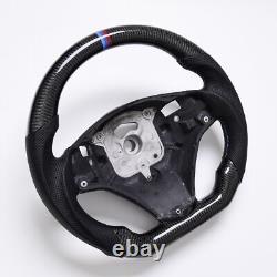 Real carbon fiber Flat Customized Sport Steering Wheel E90 91 92 93 For M3 Only