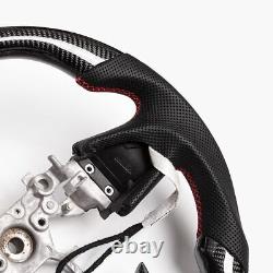 Real carbon fiber Flat Customized Sport Steering Wheel INFINITI Q50 2013-17