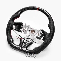 Real carbon fiber Flat Customized Sport Steering Wheel INFINITI Q50 2013-2017