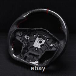 Real carbon fiber Flat Customized Sport Steering Wheel Toyota 2019-2024 Supra