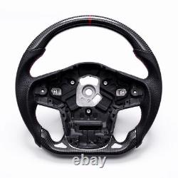 Real carbon fiber Flat Customized Sport Steering Wheel Toyota 2019-2024 Supra