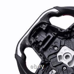 Real carbon fiber Flat Customized Sport Steering Wheel Toyota 2019-2024 Supra