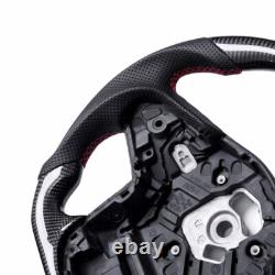 Real carbon fiber Flat Customized Sport Steering Wheel Toyota 2019-2024 Supra