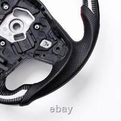Real carbon fiber Flat Customized Sport Steering Wheel Toyota 2019-2024 Supra