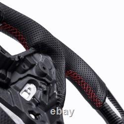 Real carbon fiber Flat Customized Sport Steering Wheel Toyota 2019-2024 Supra