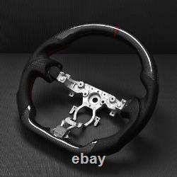 Real carbon fiber Flat Customized Sport Universal Steering Wheel 2009-2021 370Z