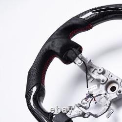 Real carbon fiber Flat Customized Sport Universal Steering Wheel 2009-2021 370Z