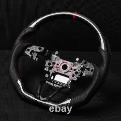 Real carbon fiber Flat Customized Sport Universal Steering Wheel 2018-23 Accord