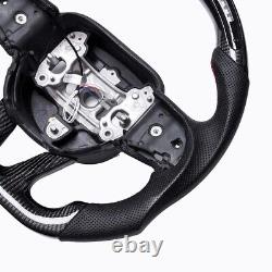 Real carbon fiber Flat Customized Sport Universal Steering Wheel CHALLENGER OEM