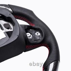 Real carbon fiber Flat Customized Sport Universal Steering Wheel CHALLENGER OEM