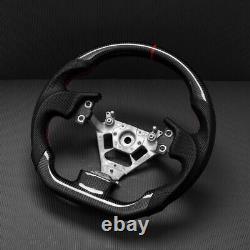 Real carbon fiber Flat Customized Sport Universal Steering Wheel For 2003-08 G35