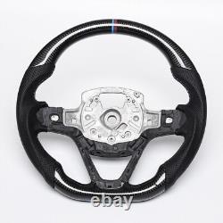Real carbon fiber Flat Customized Sport Universal Steering Wheel For BMW I8 OEM