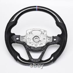 Real carbon fiber Flat Customized Sport Universal Steering Wheel For BMW I8 OEM