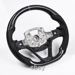Real carbon fiber Flat Customized Sport Universal Steering Wheel For BMW I8 OEM