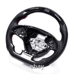 Real carbon fiber Flat Customized Sport Universal Steering Wheel For Corvette C7