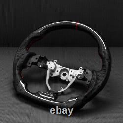 Real carbon fiber Flat Customized Sport Universal Steering Wheel For LEXUS IS