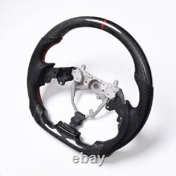 Real carbon fiber Flat Customized Sport Universal Steering Wheel For LEXUS IS