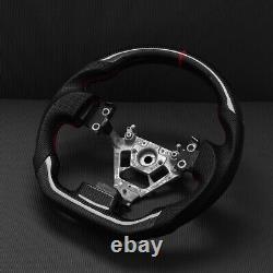 Real carbon fiber Flat Customized Sport Universal Steering Wheel For NISSAN 350Z