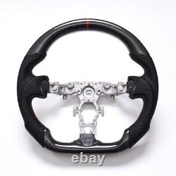 Real carbon fiber Flat Customized Sport Universal Steering Wheel For NISSAN 370Z